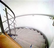 鋼木弧形樓梯，防滑鋼木樓梯YD-GMH61